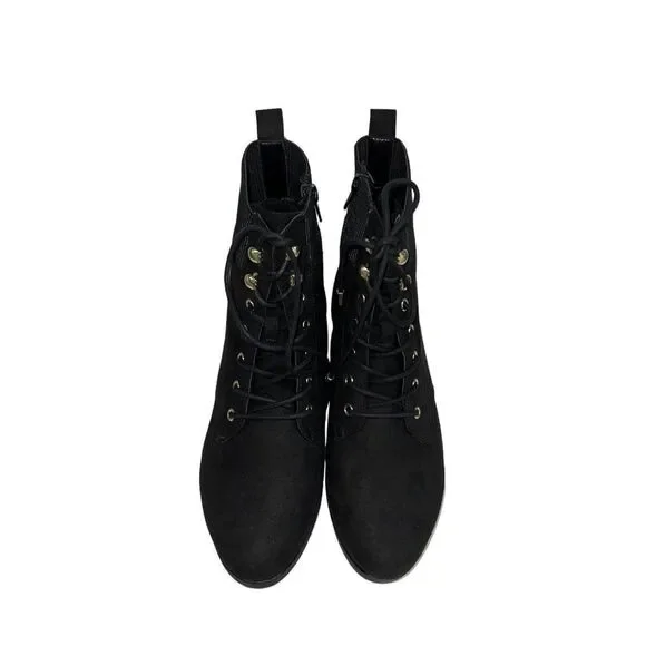 Karen Scott Womens Clarissae Black Ankle Combat & Lace-up Boots, Size 9M - Picture 3 of 4